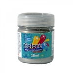 Colore Pigmento - 15ml - Prata - Glitter
