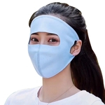 Colorido Homens Mulheres Unisex Máscara de Protecção Solar à prova de poeira Máscara Facial Boca da tampa completa (azul claro)