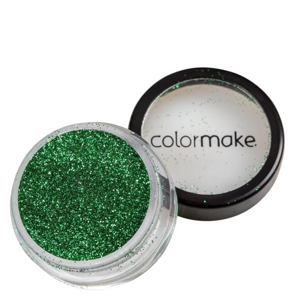 Colormake Pó Pote Verde - Glitter 4g