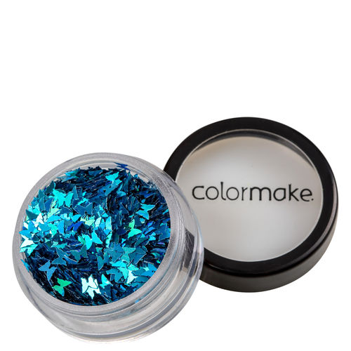 Colormake Shine Formatos Borboleta Azul Turquesa - Glitter 2g