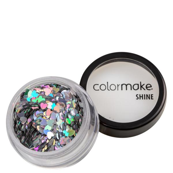 Colormake Shine Formatos Coração Prata - Glitter 2g