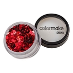 Colormake Shine Formatos Coração Vermelho - Glitter 2g