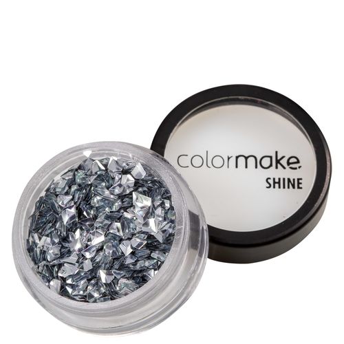 Colormake Shine Formatos Diamante 3d Prata Holográfico - Glitter 2g