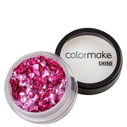 Colormake Shine Formatos Diamante 3d Rosa - Glitter 2g