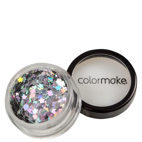 Colormake Shine Formatos Flor Prata - Glitter 2g
