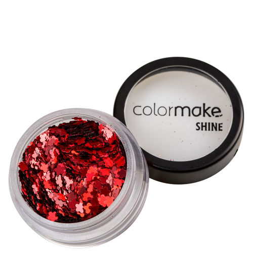 Colormake Shine Formatos Flor Vermelho - Glitter 2g