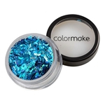Colormake Shine Formatos Meia Lua Azul Turquesa - Glitter 2g