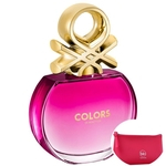 Colors Pink Benetton Eau de Toilette - Perfume Feminino 80ml+Beleza na Web Pink - Nécessaire