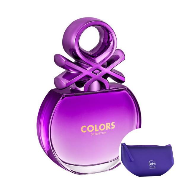 Colors Purple Benetton Eau de Toilette - Perfume Feminino 50ml+Beleza na Web Roxo - Nécessaire