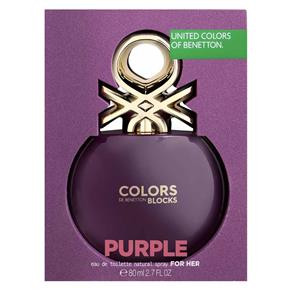 Colors Purple Collector Benetton Perfume Feminino - Eau de Toilette 80ml