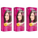 Colortotal Tinta Creme 6.51 Marrom Castanha 50g (kit C/03)