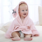 Com capuz de algodão bebê Banho toalha seca respirável para meninos e meninas