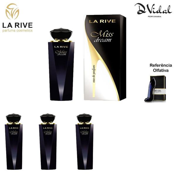 Combo 03 Perfumes - Miss Dream La Rive Eau de Parfum - Perfume Feminino 100ml