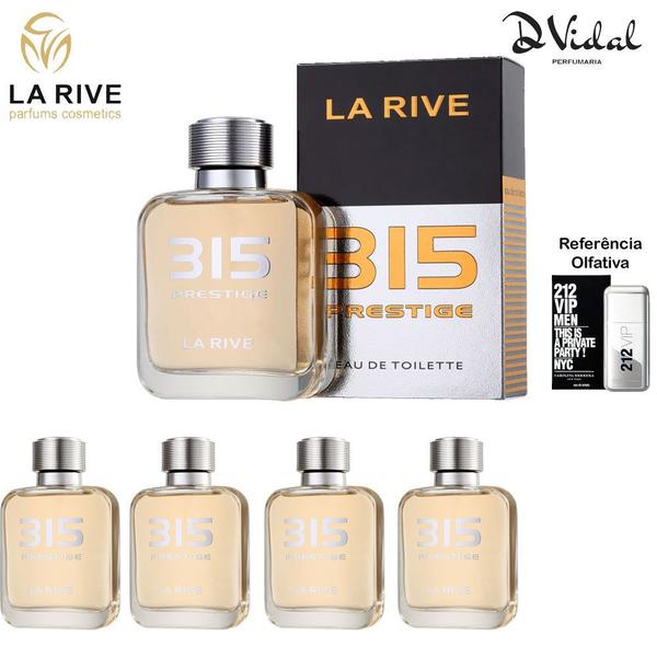 Combo 04 Perfumes - 315 Prestige La Rive Eau de Toilette - Perfume Masculino 100ml