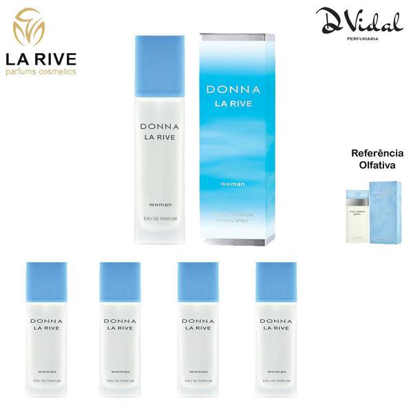 Combo 04 Perfumes - Donna La Rive Eau de Parfum - Perfume Feminino 90ml