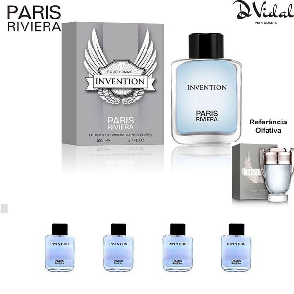 Combo 04 Perfumes - Paris Riviera Invention - Perfume Masculino 100 Ml