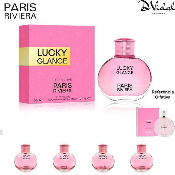 Combo 04 Perfumes - Paris Riviera Lucky Glance - Perfume Feminino 100 Ml