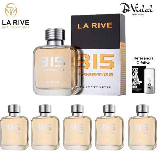 Combo 05 Perfumes - 315 Prestige La Rive Eau de Toilette - Perfume Masculino 100ml