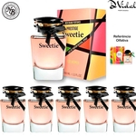 Combo 05 Perfumes - Sweetie New Brand Prestige Eau de Parfum - Perfume Feminino 100ml
