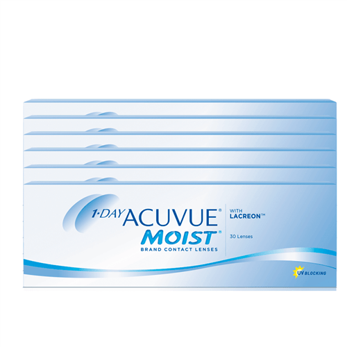 Combo 6 Caixas 1-Day Acuvue Moist (+0,50)