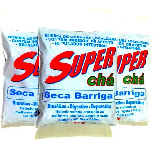 Combo 3 Super Chá Seca Barriga 120g