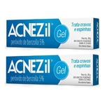 Combo Acnezil Gel 40g Cravos Espinhas Vitacid Peróxido De Benzoíla