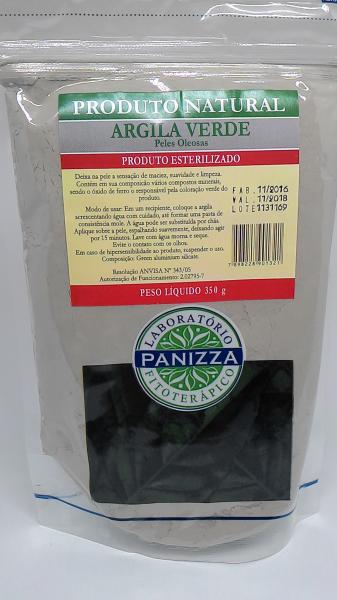 Argila Verde Peles Oleosas 350g Natural Esterelizado - Panizza