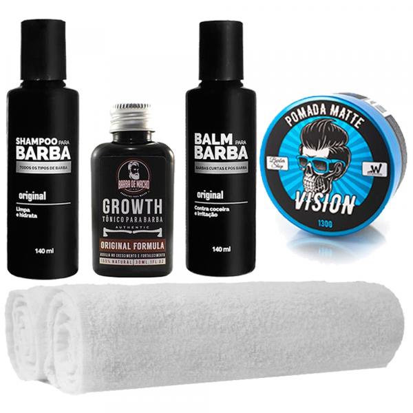 Combo Barbearia Shampoo 2 Toalhas Balm Tônico Usebarba - Use Barba