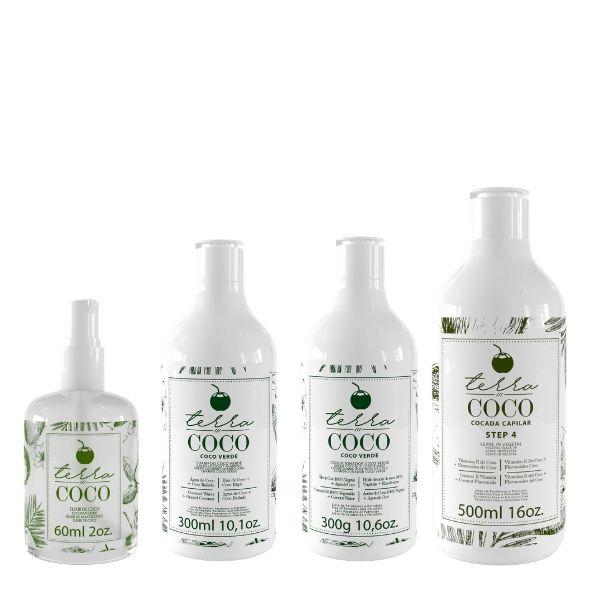 Combo Cocada Capilar Shampoo Condicionador e Leave-in + Elixir TerraCoco - Terra Coco