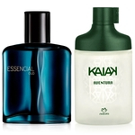 Combo de Perfume Masculino Natura - Deo Parfum Essencial Oud Masculino, 100ml + Desodorante Colônia Kaiak Aventura Masculino, 100ml
