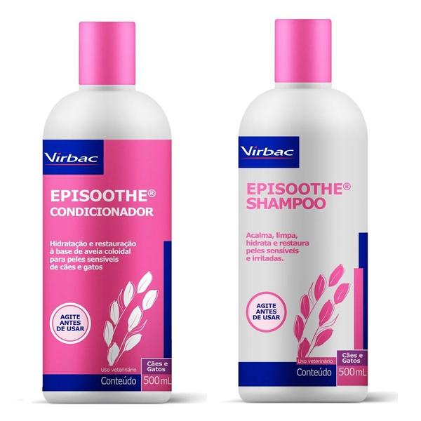 Combo Episoothe 1un Shampoo + 1un Condicionador 500ml Cada - Virbac