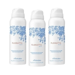 Combo Floratta Blue: 3 Desodorantes Antitranspirantes Aerossol