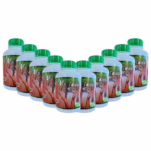Combo Kit 10Un Moringa 100 Caps 500Mg - Medic Flora