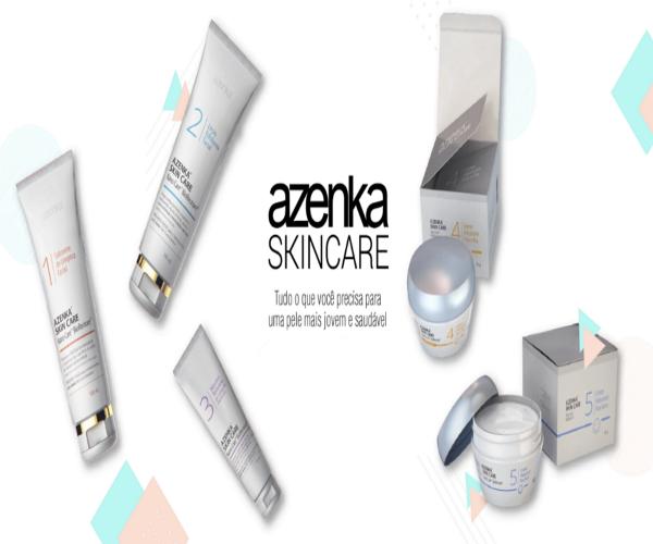 Combo Linha de Tratamento Facial Skin Care 5 Passos Azenka