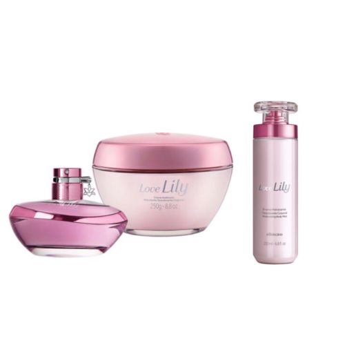 Combo Love Lily: Eau de Parfum + Creme Acetinado Corporal + Bruma Desodorante