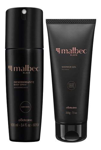 Combo Malbec Black: Shower Gel + Desodorante Body Spray