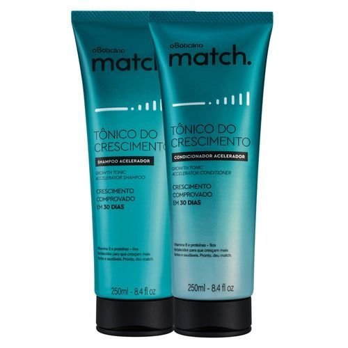 Combo Match Tônico Acelerador Crescimento: Shampoo+Condicionador