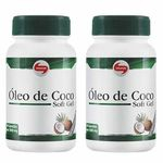 Combo 2 - Óleo De Coco Extravirgem 1mg - 120 Cápsulas - Vitafor