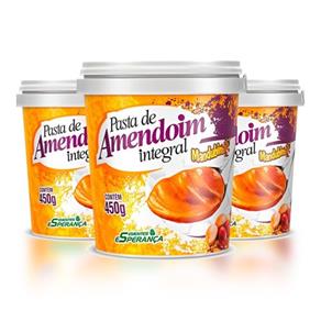 Combo 3 Pasta de Amendoin Integral - Mandubim - 450g