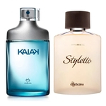 Combo Perfumaria Masculina - Desodorante Colônia Kaiak Masculino, 100ml, Natura + Styletto Desodorante Colônia, 100ml, O Boticário