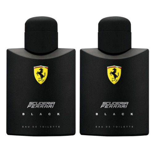 Combo Perfume Ferrari Black Masculino Eau de Toilette 2x 125ml