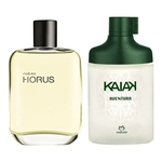 Combo Perfumes da Natura - Desodorante Colônia Kaiak Aventura Masculino, 100ml + Desodorante Colônia Horus Masculino, 100ml