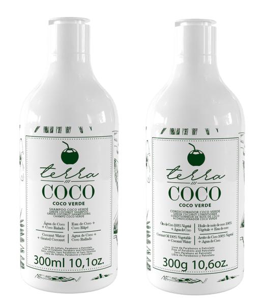 Combo Shampoo e Condicionador Coco Verde 300ml Terra Coco