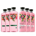 Combo 3 Shampoos + 3 Cond. Herbal Essences 400ml Smooth