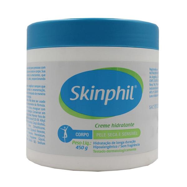 Combo: 3x de Skinphil Creme Hidratante - 400gr - Pele Seca e Sensível - Cimed