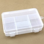 Compactos 5 Grids Transparente Limpar Pill Box Viagem vitamina Caso Organizer