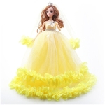 Companion 40 centímetros Princesa Cartoon Doll Wedding Dress Toy Crianças presente de aniversário para crianças