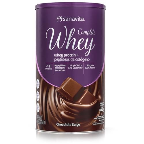 Complete Whey 450g Chocolate Suiço - Sanavita