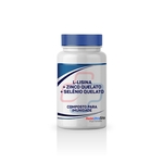 Composto Imunidade L-Lisina + Zinco Quelato + Selênio Quelato com 60 cápsulas