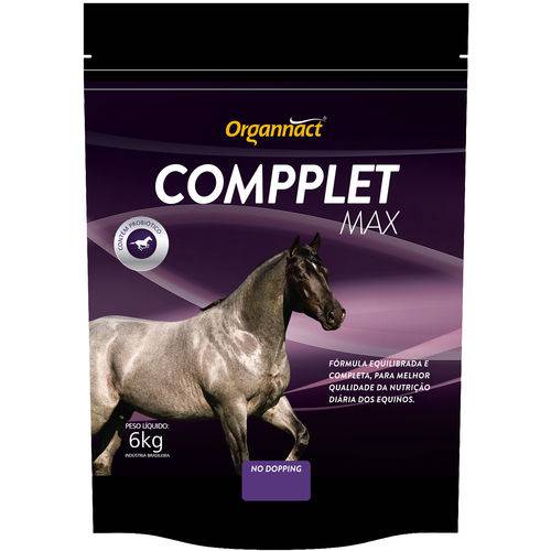 Compplet Max Organnact 6 Kg - Suplemento Vitamínico Organnact para Equinos
